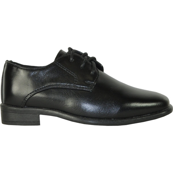 BRAVO Boy Dress Shoe KING-1KID Oxford Shoe Black