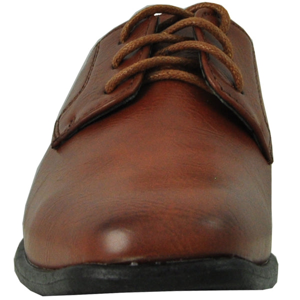 youth brown dress shoes Bravo King Kids Brown Dress Shoes 9T main image 1