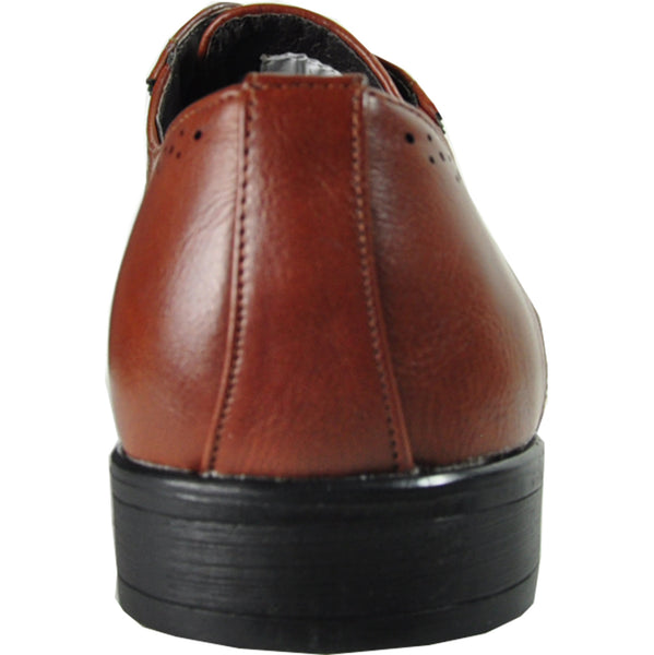 Bravo, King-2, Brown, 16 wide (E), leather lining, men’s shoes, hardly worn BRAVO Men Dress Shoe KING-2 Wingtip Oxford Shoe Brown - Wide  main image 3