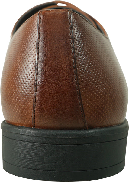Versa cognac brown leather dress shoes Oxford 9.5 Men main image 2