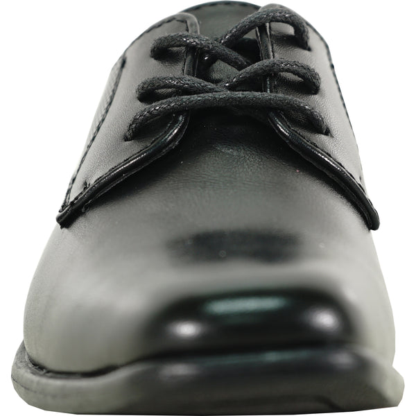 black dress shoes boys BRAVO Boy Dress Shoe KING-7KID Oxford Shoe BLACK