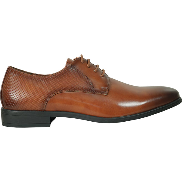 BRAVO Men Dress Shoe KING-7 Oxford Shoe Cognac - Medium and  display picture 2