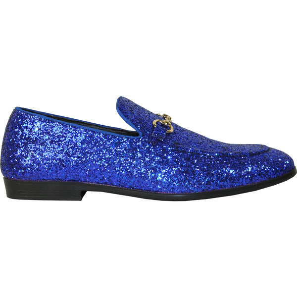 BRAVO Men Dress Shoe PROM-1 Loafer Shoe for Prom & Wedding Blue – Bravo Shoes