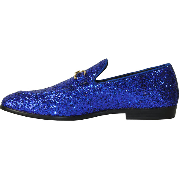 BRAVO Men Dress Shoe PROM-1 Loafer Shoe for Prom & Wedding Blue – Bravo Shoes
