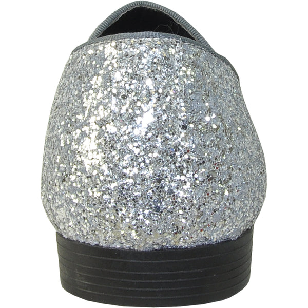 Bravo Silver Sparkle Dress Shoes Glitter main image 3