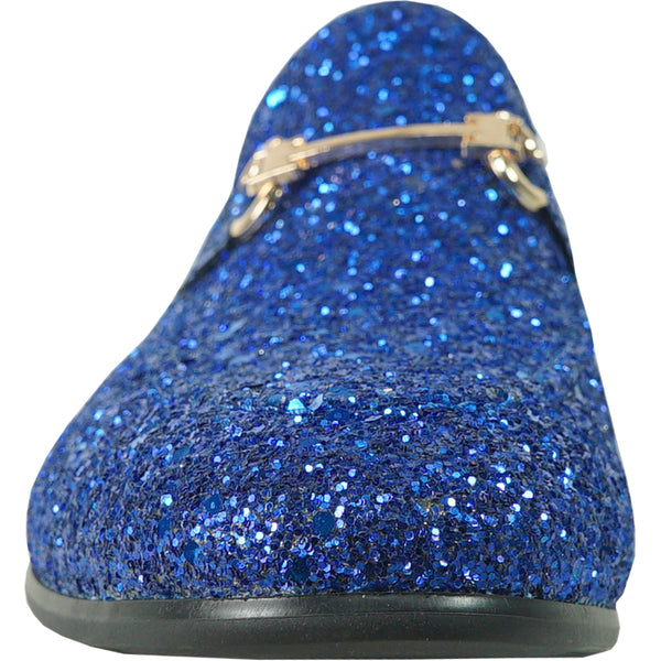 blue sparkly mens dress shoes Santimon Men Dress Shoes Glitter Loafers Slip On Casual Wedding Party Formal Shoes Cyan 12.5 US, Men's, Green