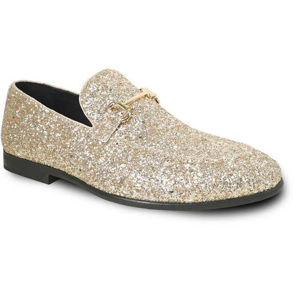BRAVO Men Dress Shoe PROM-2 Loafer Shoe for Prom & Wedding GOLD – Bravo Shoes