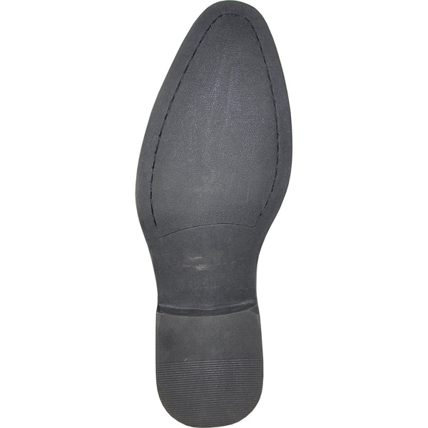 Bravo Men's Classic Slip-on Loafer Dress Shoe in Black by VANGELO