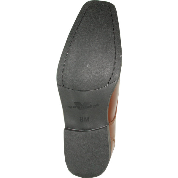 VANGELO Men Dress Shoe TUX-12 Oxford Formal Tuxedo for Prom & Wedding Black Patent - Wide Width Available