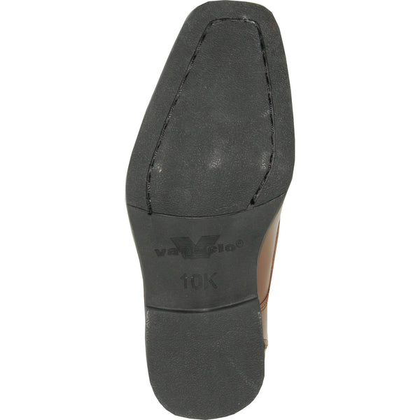VANGELO Boy TUX-2KID Dress Shoe Formal Tuxedo for Prom & Wedding Black Patent