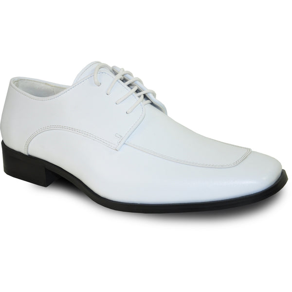 dress shoes white VANGELO Men Dress Shoe TUX-3 Oxford Formal Tuxedo for Prom & Wedding White Matte