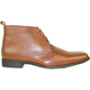 ALLURE MEN Dress Boot AL02 Formal Tuxedo for Prom & Wedding Brown - Wide Width Available