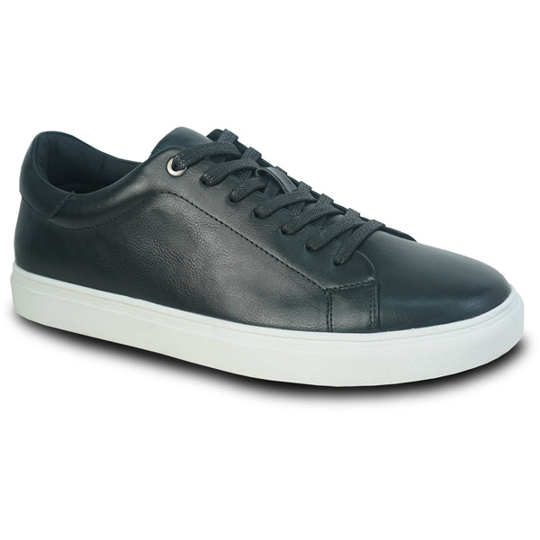 ALLURE MEN Fashion Sneaker AL05 Oxford Casual Shoe with Removable Insole BLACK