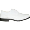 JEAN YVES Men Dress Shoe JY02 Oxford Formal Tuxedo for Prom & Wedding Shoe White Patent - Wide Width Available