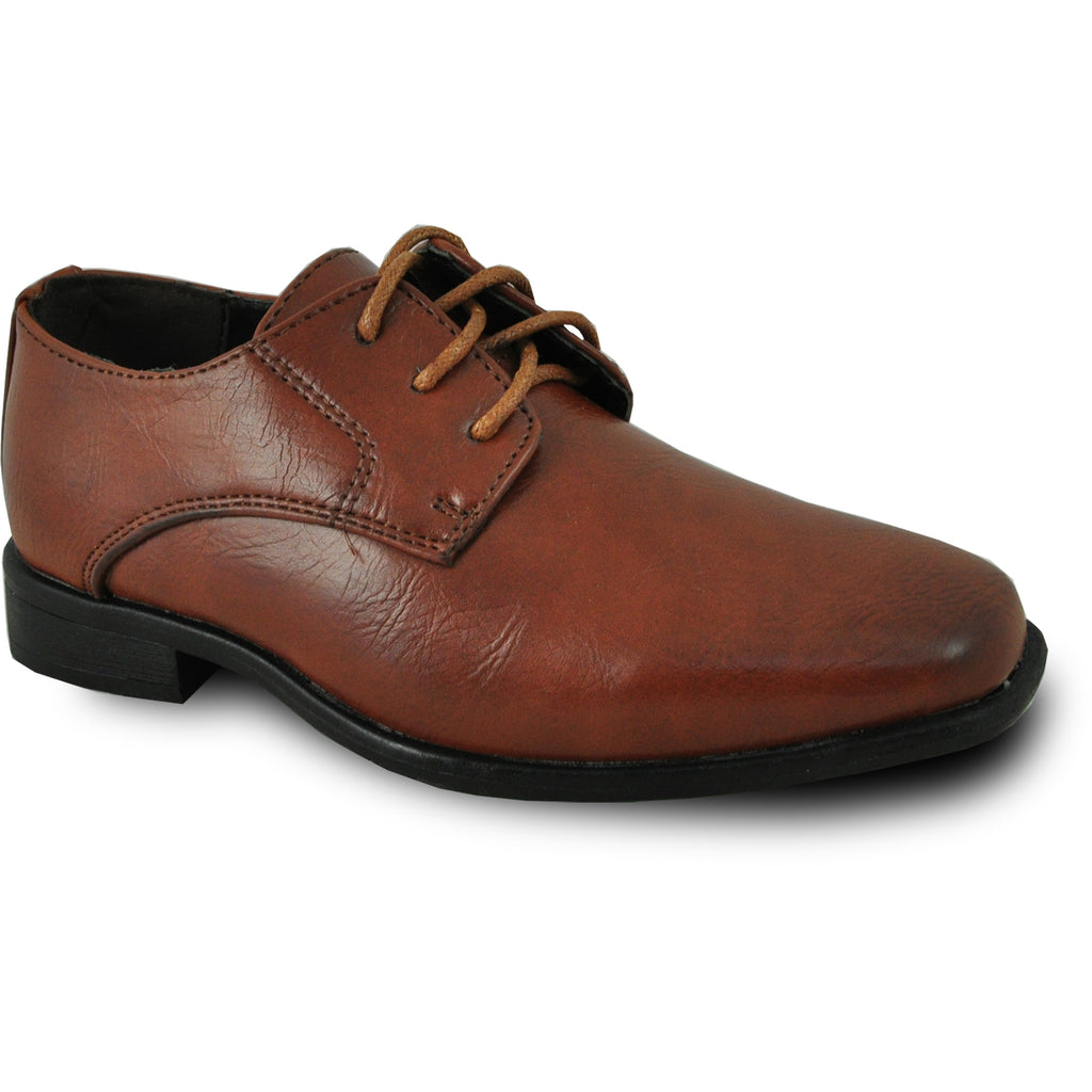 BRAVO Boy Dress Shoe KING-1KID Oxford Shoe Brown Bravo Shoes BRAVO Boy Dress Shoe KING-1KID Oxford Shoe Brown Bravo Shoes
