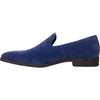VANGELO Men Dress Shoe KING-5 Loafer Formal Tuxedo for Prom & Wedding Blue - Wide Width Available - Ortholite Insole