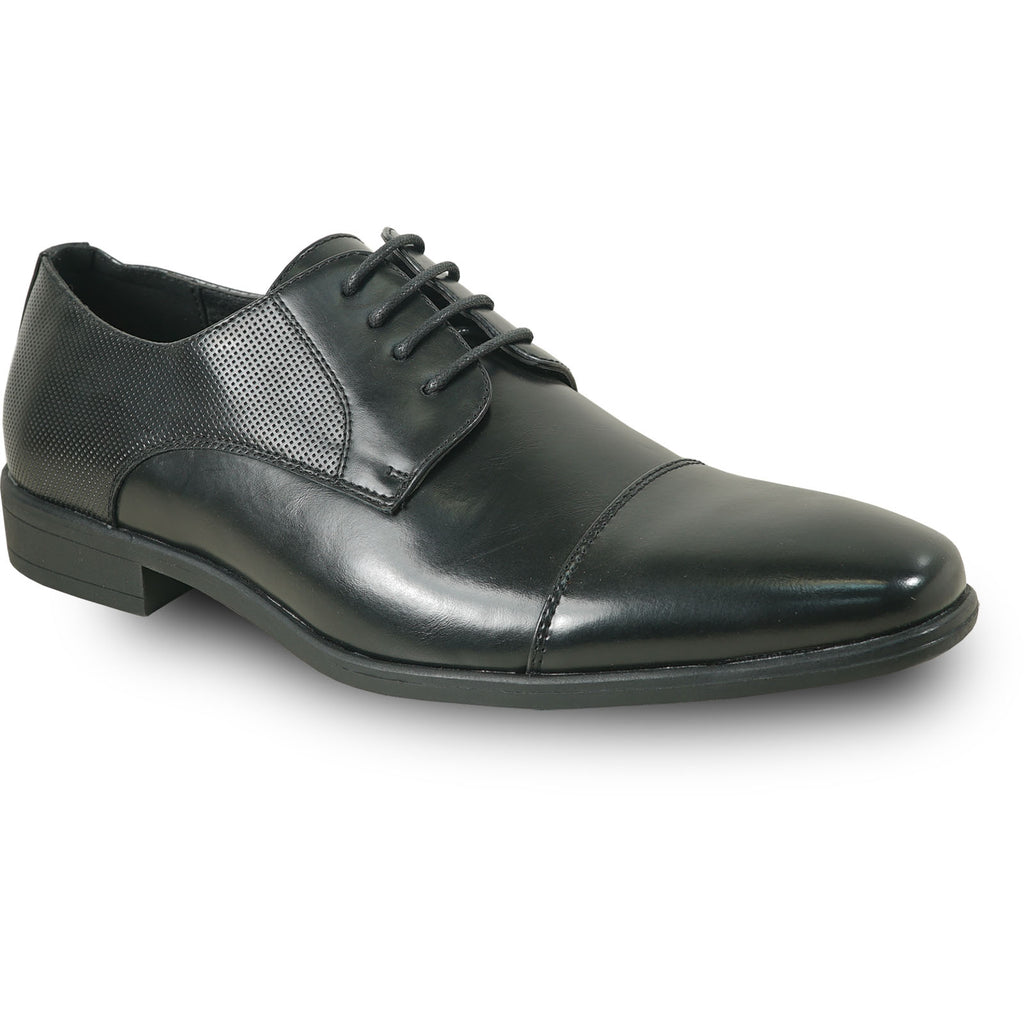 BRAVO Men Dress Shoe KING-6 Oxford Shoe Black - Medium and Wide Width Available BRAVO Men Dress Shoe KING-6 Oxford Shoe Black - Medium and Wide Width Available