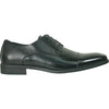 BRAVO Men's KING-6 Classic Lace Up Cap Toe Oxford Dress Shoe With Leather Sock