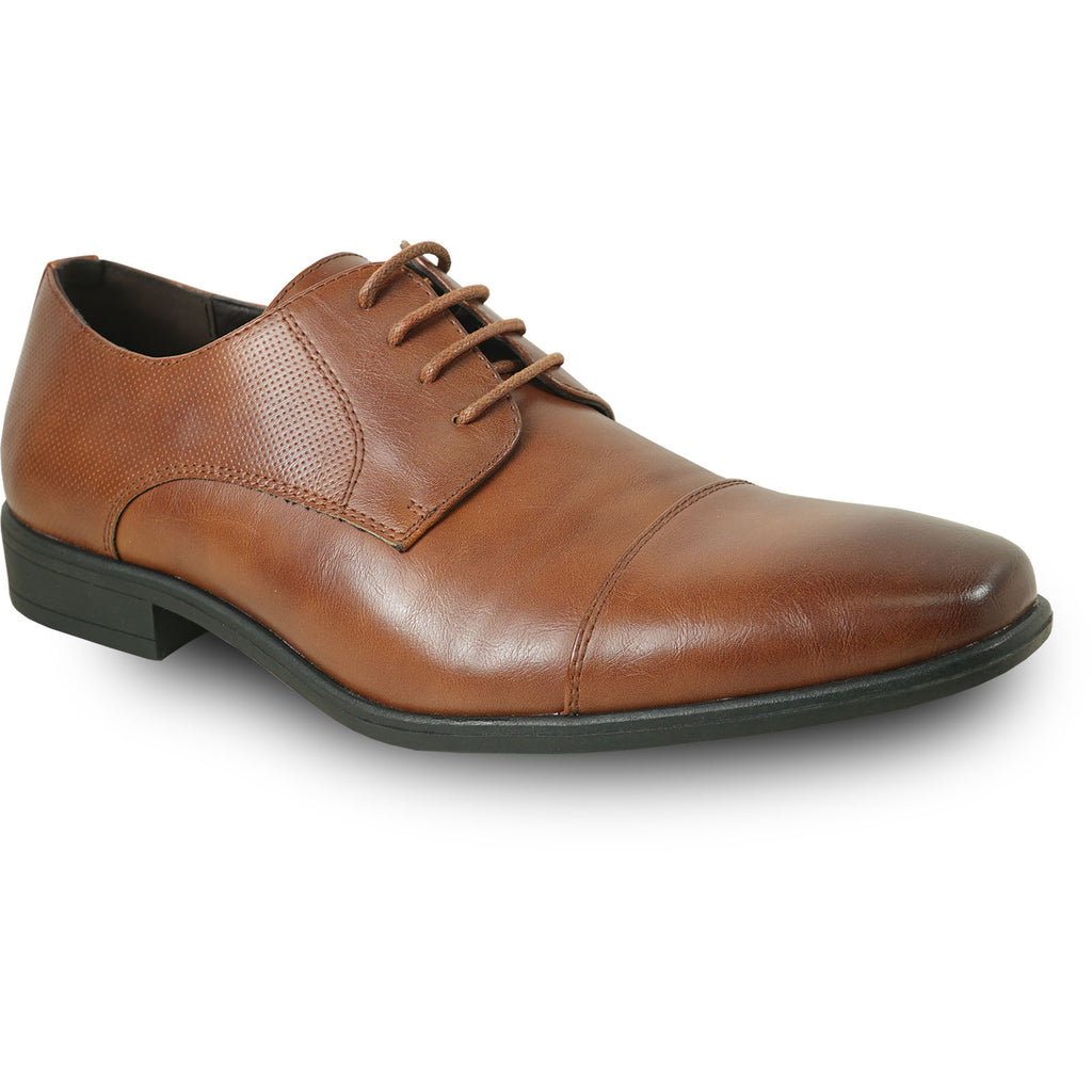 BRAVO Men Dress Shoe KING-6 Oxford Shoe Cognac - Medium and Wide Width Available BRAVO Men Dress Shoe KING-6 Oxford Shoe Cognac - Medium and Wide Width Available