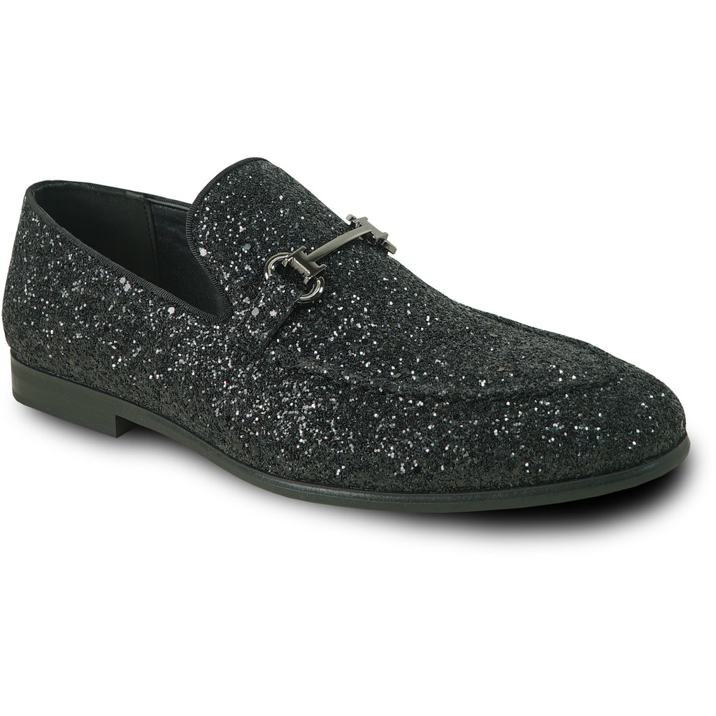 BRAVO Men Dress Shoe PROM-2 Loafer Shoe for Prom & Wedding Black