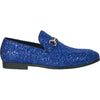 BRAVO Men Dress Shoe PROM-2 Loafer Shoe for Prom & Wedding BLUE