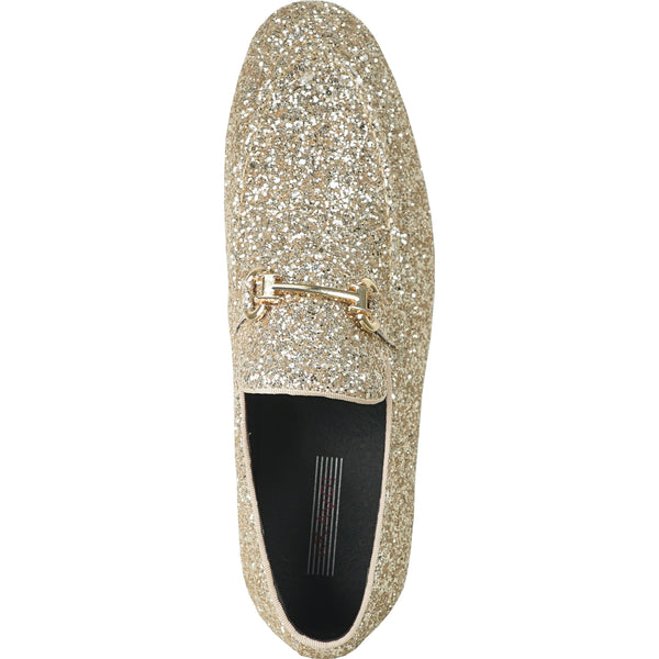 BRAVO Men Dress Shoe PROM-2 Loafer Shoe for Prom & Wedding GOLD - www.bravoshoesusa.com â Bravo