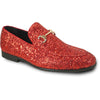 BRAVO Men Dress Shoe PROM-2 Loafer Shoe for Prom & Wedding RED