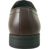 MIDNIGHT BLUE Men Dress Shoe TAB-2 Oxford Formal Tuxedo for Prom & Wedding Shoe Dark Brown Matte - Wide Width Available