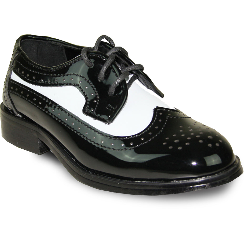 VANGELO Boy Dress Shoe TAB-3KID Oxford Formal Tuxedo for Prom & Weddin – Bravo Shoes