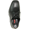 VANGELO Boy TUX-3KID Dress Shoe Formal Tuxedo for Prom & Wedding and School Uniform Black Matte