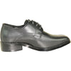 VANGELO Boy TUX-5KID Dress Shoe Formal Tuxedo for Prom & Wedding and School Uniform Black Matte