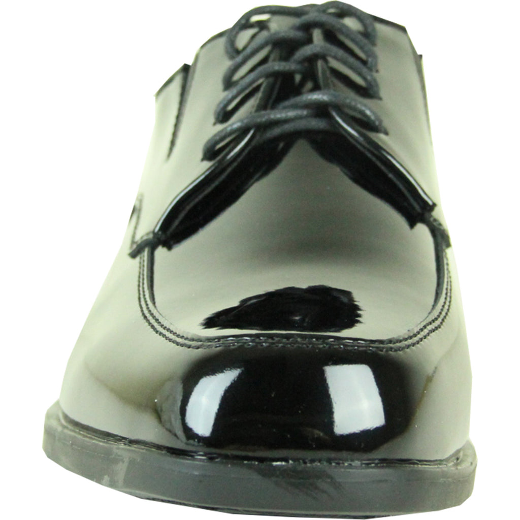 VANGELO Men Dress Shoe KING-4 Oxford Formal Tuxedo for Prom and Wedding Burgundy - Wide Width Available - Ortholite Insole